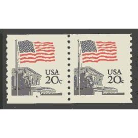 1895a 20c U.S. Flag Fine MNH SG CNP Left 4 V0093
