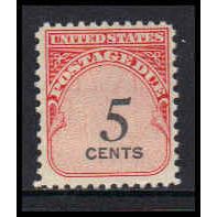 J93 5c Postage Due Just Clears MNH K5444