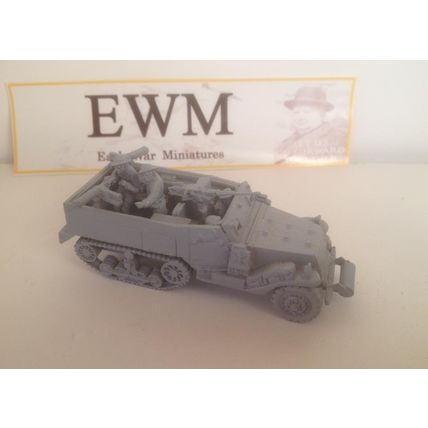 Early War 20mm (1/72) US M2/M2A1 Half Track & Crew