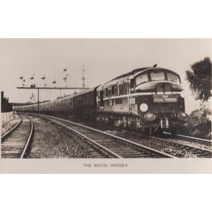 The Royal Wessex Train at Eastleigh Hants Antique Railway Real Photo Postcard
