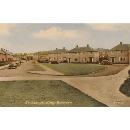 St Marys Way Baldock Old Hertfordshire Vintage Postcard