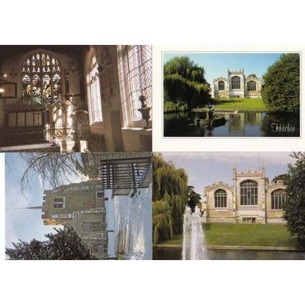St Marys Church Hitchin at Winter Summer Waterfalls River 4x Postcard s