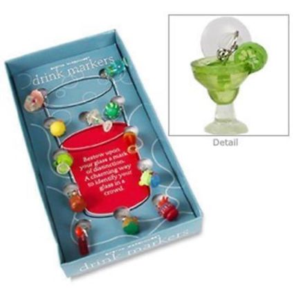 Boston Warehouse Beach Buddy Wine Marker, Set of 12