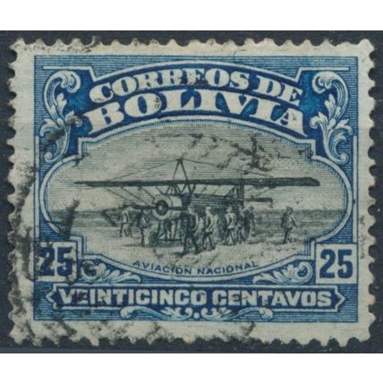 Establishment of National Aviation School: 25c - Bolivia 1924 - FH - MiNr 132