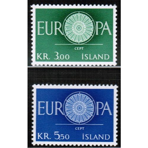 1960 Iceland - Europa set of 2 - Sc# 327-8 Mint NH