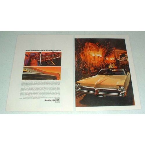 1967 Pontiac Bonneville Car Ad - Winning Streak