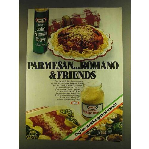 1980 Kraft Grated Parmesan and Romano Cheese Ad