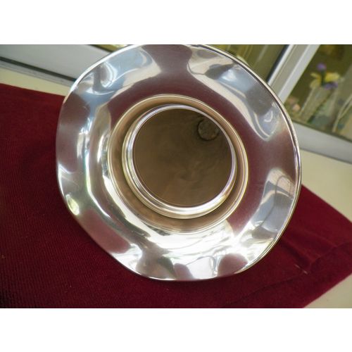 REVERE 10 1/4'' STERLING SILVER TRUMPET VASE 5 1/8" TOP DIAMETER