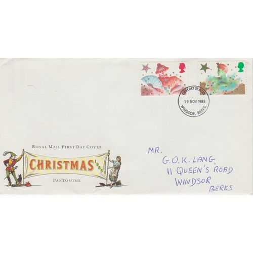 GB 1985 Christmas GPO FDC Windsor pm see others