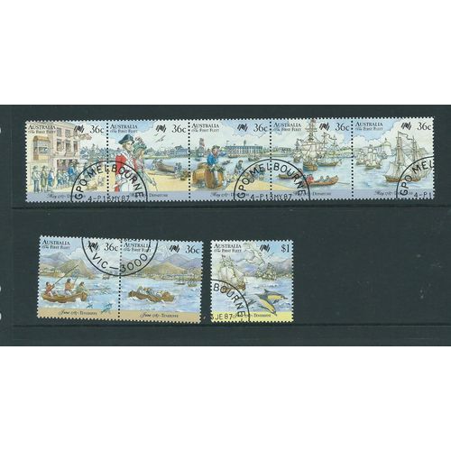 Australia stamps sg1059 sg 1059 sg 1064 2 sets used