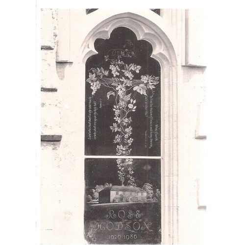 WINDOW, HANNINGTON CHURCH, nr. BASINGSTOKE HAMPSHIRE unused postcard =