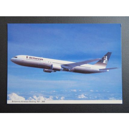 Britannia Airways Boeing 767-300 Postcard
