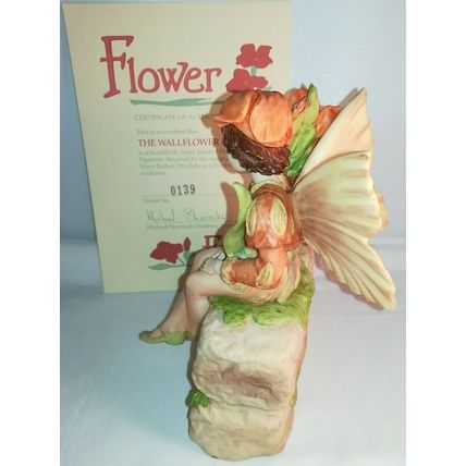DANBURY MINT,CICELY MARY BARKER, FLOWER FAIRIES, WALLFLOWER FAIRY, 1988. Mint.