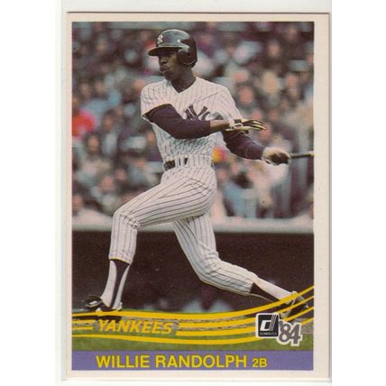 1984 Donruss baseball card 417 Willie Randolph - New York Yankees