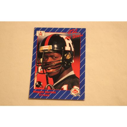 Reggie Barnes 1991 AW Sport All-World CFL NO. 55