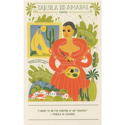 Tarsila de Aguiar do Amaral Brazillian Painter Artist Postcard