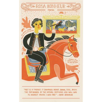 Rosa Bonheur French Painter Victorian Animal Sculptor Postcard