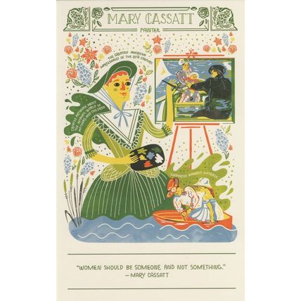 Mary Cassatt American Impressionist Painting Artist Postcard