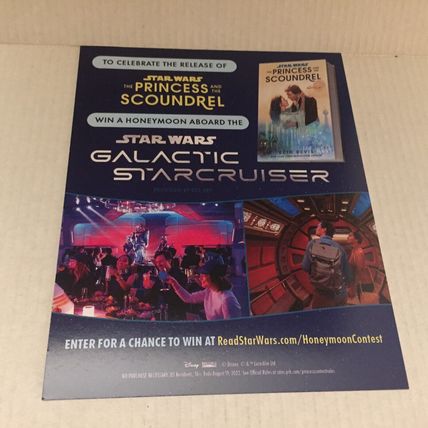 Star Wars Princess & Scountdrel Save the Date Ticket Promo Post Card