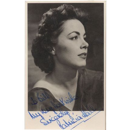 Patricia Hall Music Hall Theatre Singer Hand Signed Photo