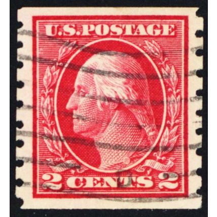 413, Used 2¢ VF/XF Lightly Cancelled Coil * Stuart Katz