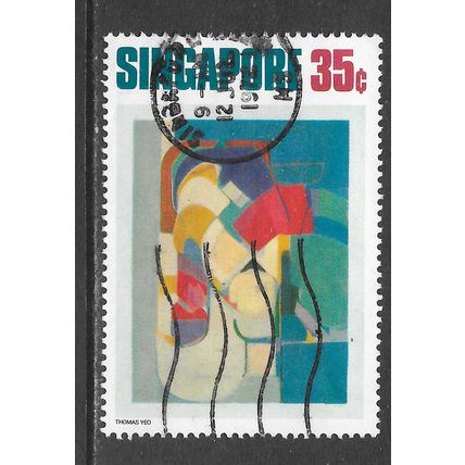 SINGAPORE 1972 YEO THOMAS SG175 175 SG USED ABSTRACT ART
