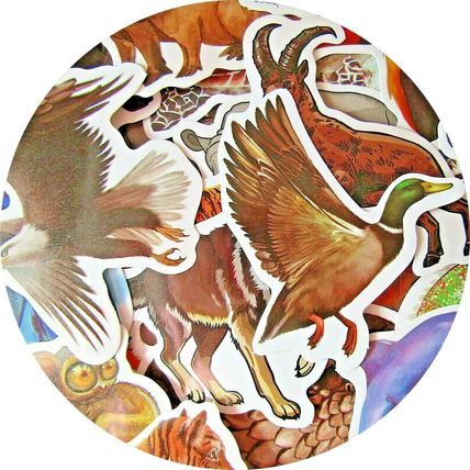 25 Wildlife Stickers Loose Random Selection Fun Scrapbooking Decorate ST27