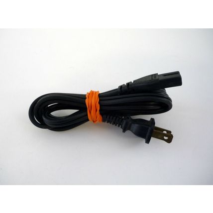 5ft AC Polarized Power Cord Black Cable Wire