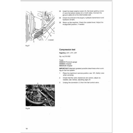 Volvo L60F L70F L90 Engine Repair Service Manual 2007 VOE21A1002898 PDF