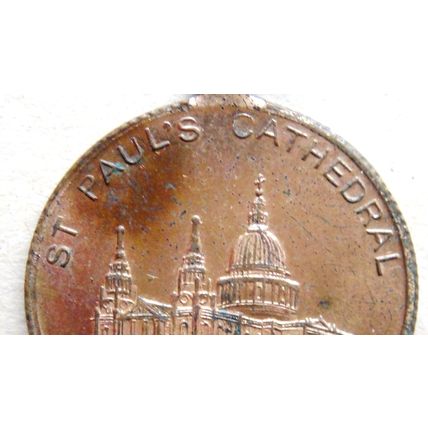 1924 Wembley British Empire Exhibition Rare Suspension Badge, St Pauls Cathedral