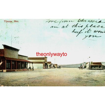 Tijuana, Mexico, 3094 Poor Rieder Postcard, 1907