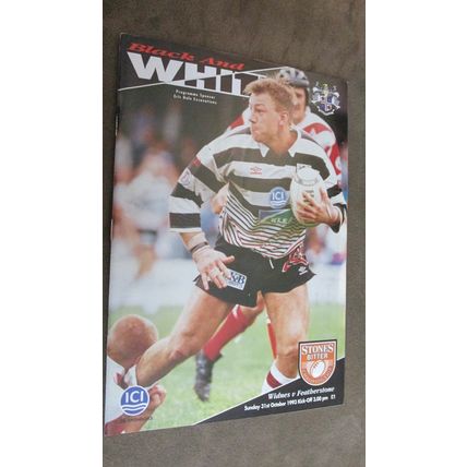 1993 Rugby Football League Programme - Widnes v Featherstone Rovers