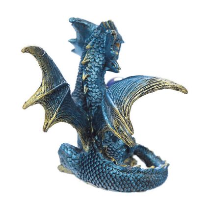 Enchanted Nightmare Dragon Figurine Purple Red Blue