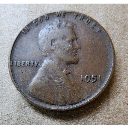 Lot of 4 Wheat Pennies 1940-50's Plain & One 1947 D Jefferson Nickel