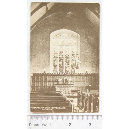 vintage postcard Chapel of The Ease, Botesdale - interior