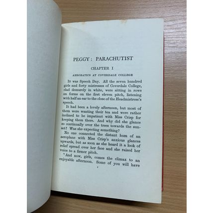 RARE* 1936 EILEEN MARSH PEGGY PARACHUTIST ILLUSTRATED FICTION VINTAGE BOOK (P4)