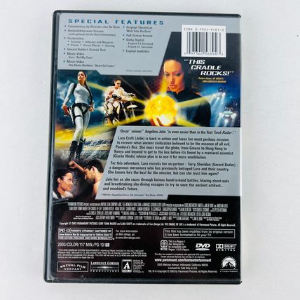 Lara Croft Tomb Raider Cradle of Life DVD Full Screen Special Collectors Edition