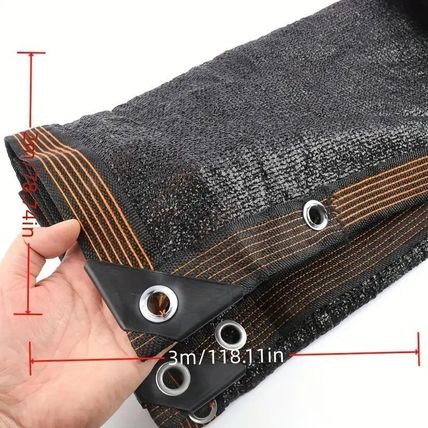 Black Durable Anti-UV Sun Shade Net – 91-100% Shade Cloth for Outdoor