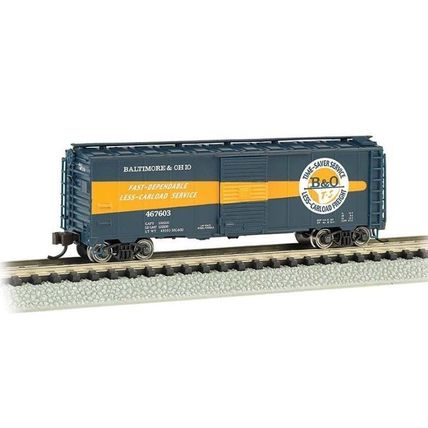 Bachmann USA 17064 AAR 40' Steel Box Car B&O Timesaver #467603 N Gauge - NEW