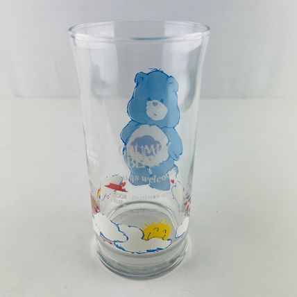 Pizza Hut Care Bears GRUMPY Hugs Welcome 1983 Drinking Glass Limited Edition