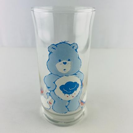 Pizza Hut Care Bears GRUMPY Hugs Welcome 1983 Drinking Glass Limited Edition