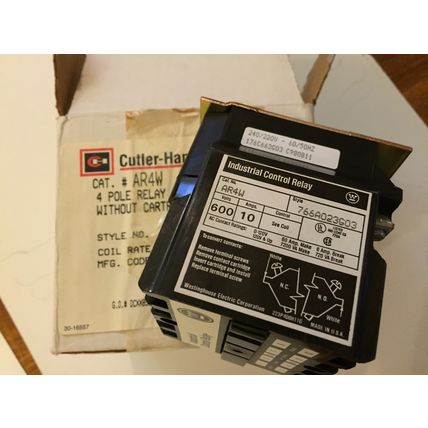NEW cutler hammer AR4W 766A023G03 240/220V,10 AMPS INDUSTRIAL CONTROL RELAY,Ej