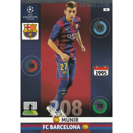 Panini Adrenalyn XL 2014/15 MUNIR #71 Barcelona RISING STAR