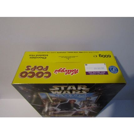 Kellogg`s Coco Pops 1999 Star Wars Statuettes Cereal Box & Set of 10 Sealed Toy