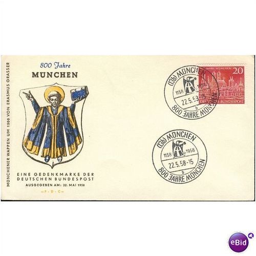 Germany FDC 1958 - SG 1207 - 800 Jahr Munchen