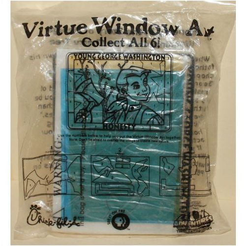 2000 Chick-fil-A Virtue Window Art Honesty Kit Mint in Package