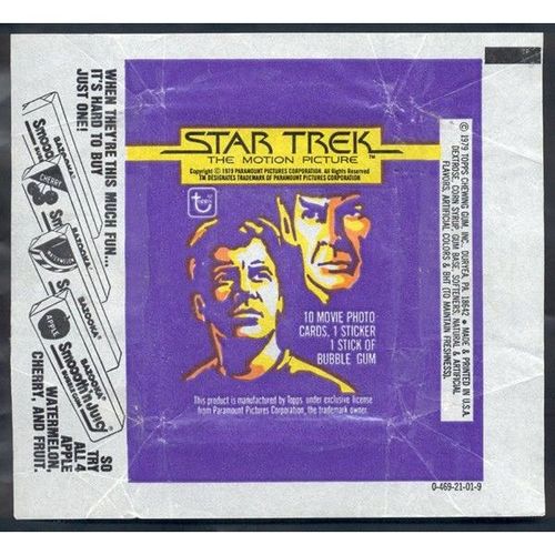 1979 TOPPS STAR TREK Wrappers: (3) Different Ads +Bonus!