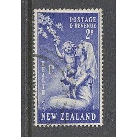 NewZealand.SG699 2d on 1d Nurse and Child (Ultramarine).Fine Used.Nov15c