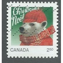 CAN 2015 $2.50 (S/A)'CHRISTMAS ' FINE USED (EBID44-267)