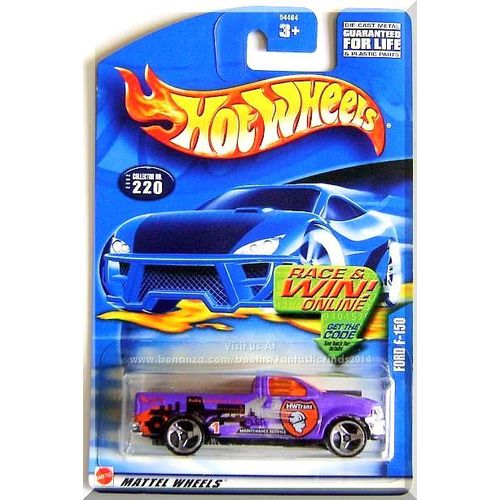 Hot Wheels - Ford F-150: Collector #220 (2002) *Purple Edition / Race & Win*